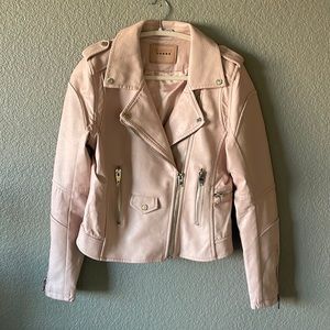 BLANK NYC Pink Faux Leather Jacket
